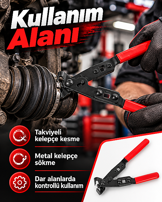 Dorf Tools Takviyeli Kelepçe Kesme Pensesi - 4