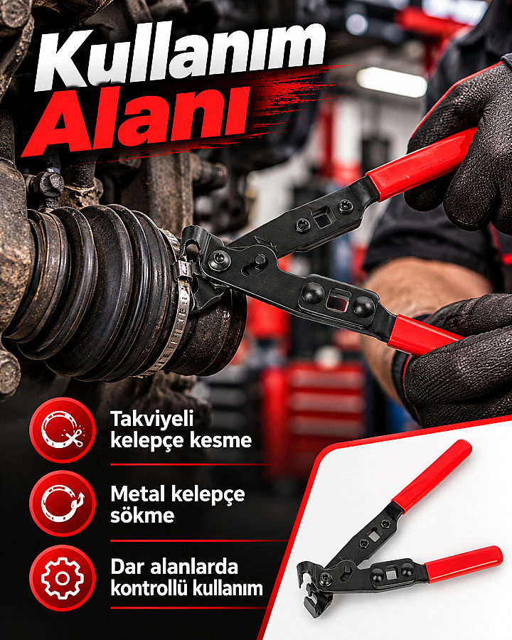 Dorf Tools Takviyeli Kelepçe Kesme Pensesi - 4