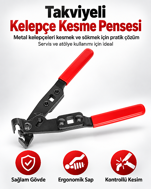 Dorf Tools Takviyeli Kelepçe Kesme Pensesi - 5