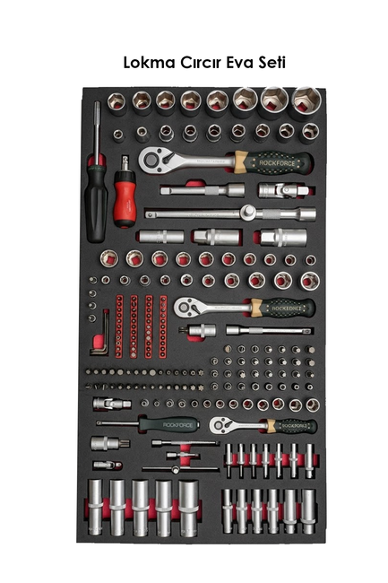 Dorf Tools Yol Yardım İçin 300 Parça Profesyonel 4 Çekmece Seyyar Takım Sandığı - Thumbnail