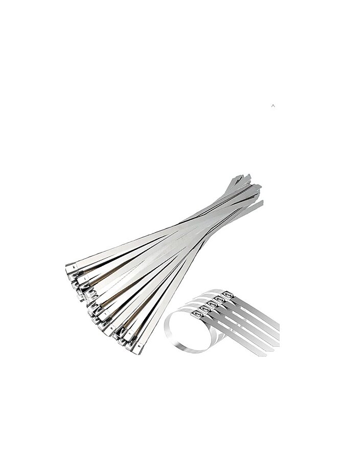 Dorf Tork Metal Kablo Bağı Paslanmaz Çelik Cırt Kelepçe 7,9 x 200MM 304 Kalite 100 Lü Paket - 2