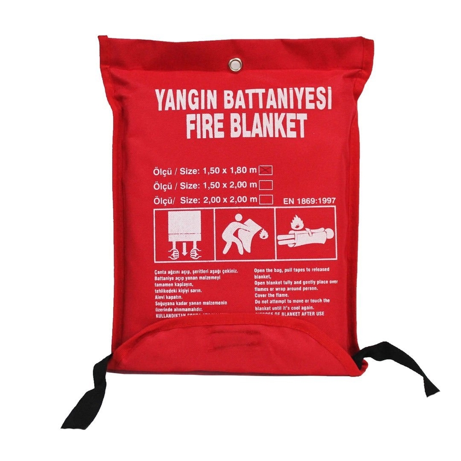 Dorf Yangın Battaniyesi Yanmaz Battaniye 1,50m x 2 M - 1