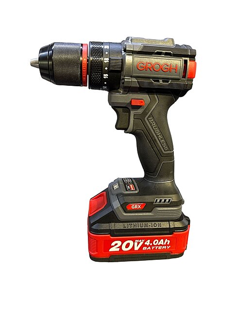 Grogh Kömürsüz Motorlu Çift Akülü 4'lü Set GRX9202S - Akülü Darbeli Matkap + Akülü Darbeli Somun Sıkma + Akülü Avuç Taşlama - 3