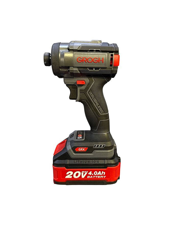 Grogh Kömürsüz Motorlu Çift Akülü 4'lü Set GRX9202S - Akülü Darbeli Matkap + Akülü Darbeli Somun Sıkma + Akülü Avuç Taşlama - 2