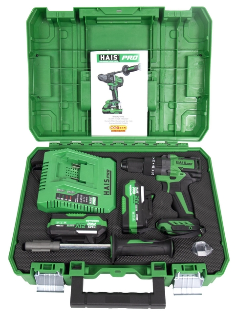 HAISPRO Profesyonel Darbeli Matkap 21 V 4.0 Ah Çift Akülü - Thumbnail