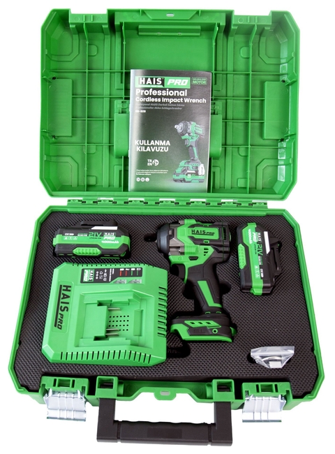 HAISPRO Profesyonel Darbeli Somun Sıkma 850 Nm 4.0 AH 21 V Çift Akülü - Thumbnail
