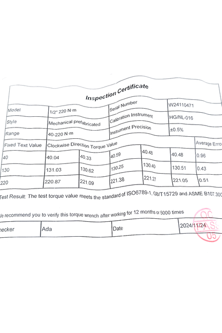 Jadever 1/2 Tork Kolu 40-220Nm Çantalı Kalibrasyonlu 430mm - Thumbnail
