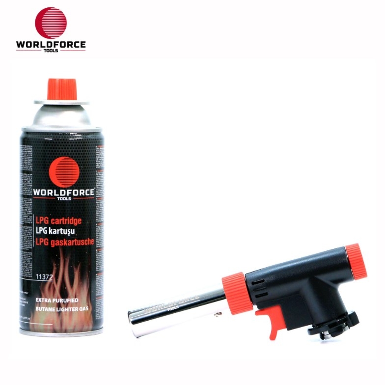 Jet Pürmüz Başlığı + LPG Gaz Kartuşu 400ml - 2