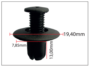 Klips Davlumbaz Fb0156964  Mazda Honda 90675-Sb3-003  Nissan 63848-01J00 - 1