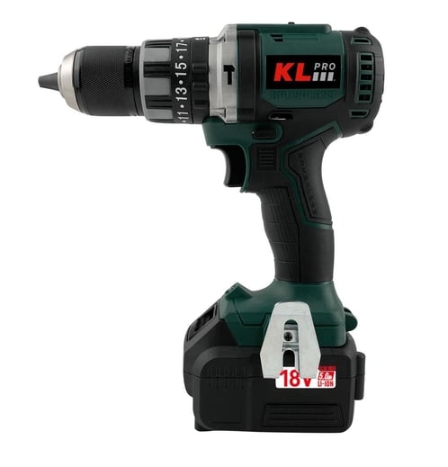 KLPRO KLDM18BH-50 18 Volt Kömürsüz Profesyonel Darbeli Matkap 2 x KLA1850 Batarya ve 1 x 4.5 A Şarj Cihazı - 5.0 Ah (2 x KLA1850 Batarya ve 1 x 4.5 A Şarj Cihazı)
