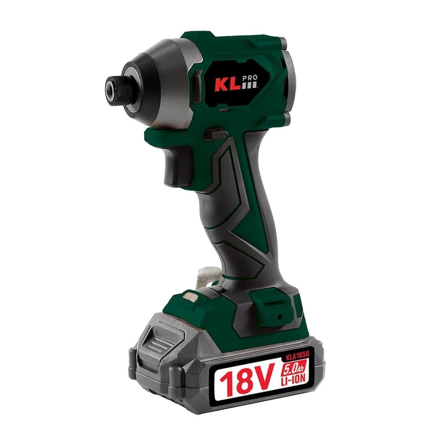KLPRO KLDV18BH-20 18 Volt Akülü Kömürsüz Profesyonel Darbeli Vidalama - 2.0 Ah (2 x KLA1820 Batarya ve 1 x 2.4 A Şarj Cihazı) - 1