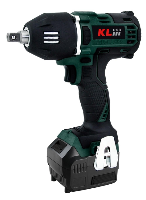 KL PRO - KLPRO KLSS18BH-50 18 Volt Akülü Kömürsüz Profesyonel Somun Sıkma - 5.0 Ah (2 x KLA1850 Batarya ve 1 x 4.5 A Şarj Cihazı)