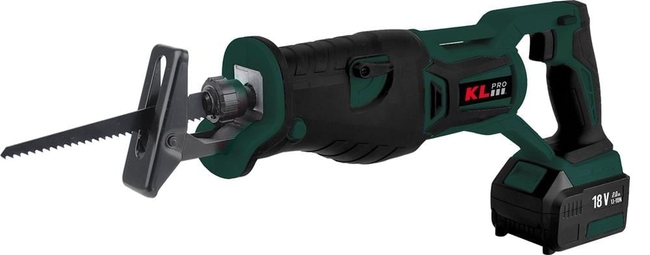 KL PRO - KLPRO KLTKT18B-50 18 Volt Akülü Kömürsüz Profesyonel Tilki Kuyruğu Testere - 5.0 Ah (2 x KLA1850 Batarya ve 1 x 4.5 A Şarj Cihazı)