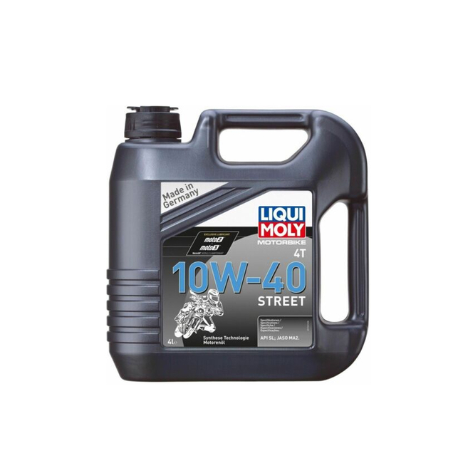 LIQUI MOLY - Liqui Moly 10W40 Basic Street / (10W40) 4T Mineral Cadde Motosiklet Yağı (4L) LM 1243