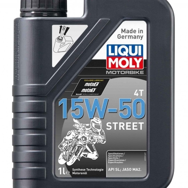 LIQUI MOLY - Liqui Moly 15W50 Street 15W50 4T Motosiklet Yağı 1 Lt 