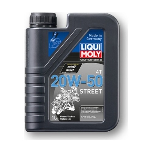 LIQUI MOLY - Liqui Moly 20W50 Basic Street 4T Mineral Motosiklet Yağı 1L LM 1500