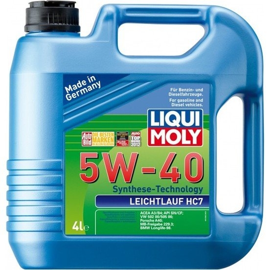 LIQUI MOLY - Liqui Moly Leichtlauf HC7 5W40 Motor Yağı 4 L LM 1382