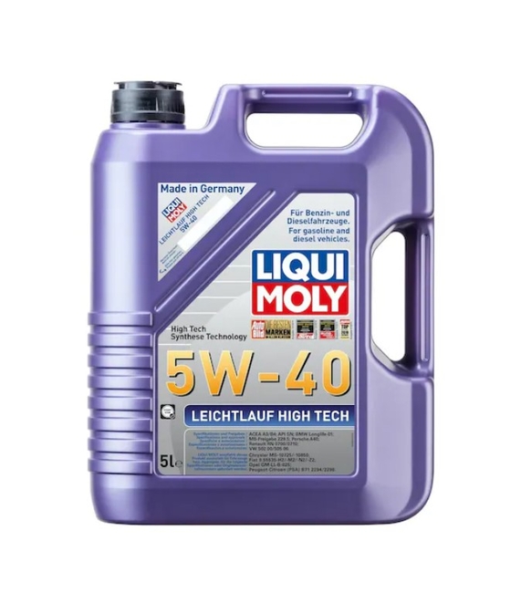 LIQUI MOLY - Liqui Moly Leichtlauf High Tech 5W-40 Sentetik Motor Yağı 5 L