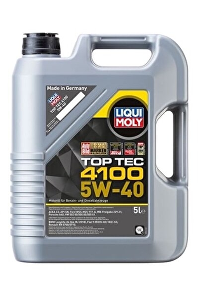 LIQUI MOLY - Liqui Moly Top Tec 4100 5W40 Motor Yağı 5L LM 9511