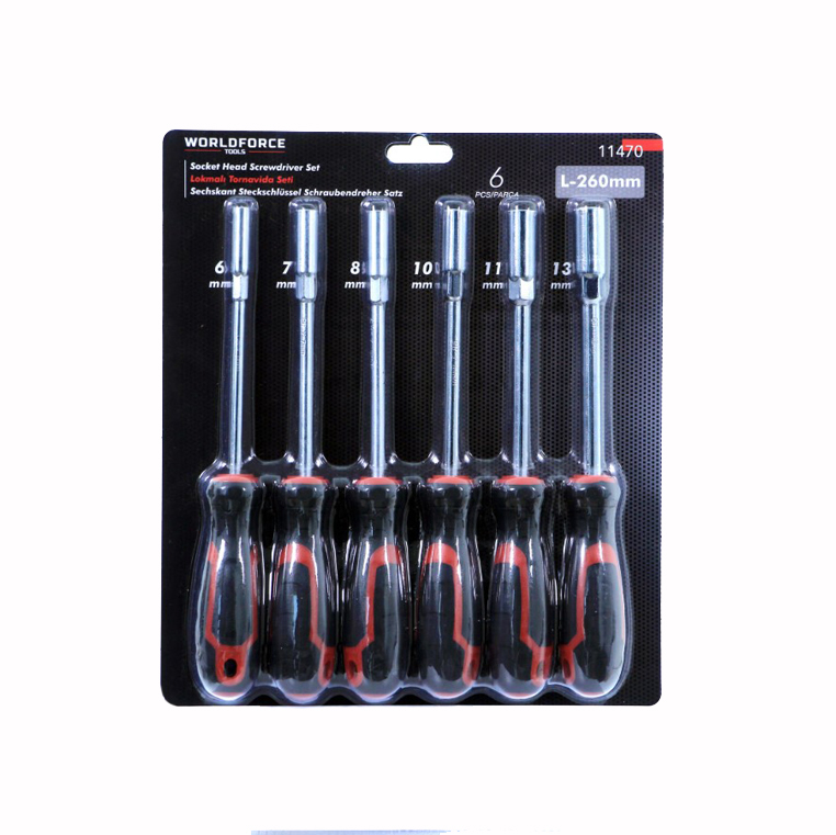 Lokmalı Tornavida Seti 6 Parça CRV (6,7,8,10,11,13mm) - 1