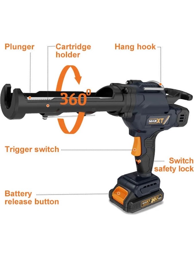 Maxxt 20V Çift Akülü Silikon Tabancası MDCG20V1 - 3
