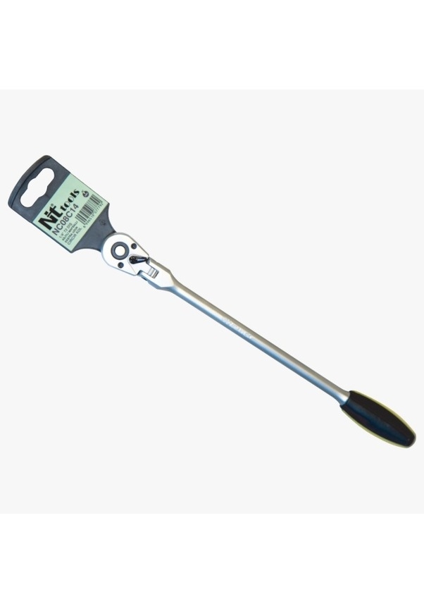Nt Cırcır Kolu 1/4'' 72 Dişli Kilitli Mafsallı Ekstra İnce Uzun Kol Nc08c14 - 1