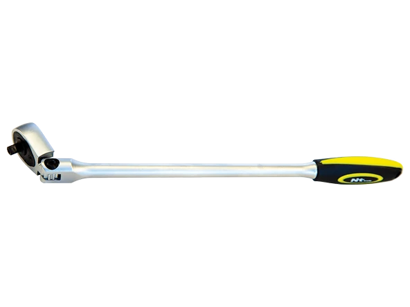 NTTools 1/2’’ Cırcır Kolu 72 Dişli Kilitli Mafsallı Ekstra İnce Uzun - 1