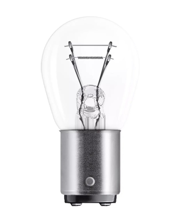 OSRAM Tekli P21/4W 12V Metal Tabanlı Ampul (1 Adet) - 1