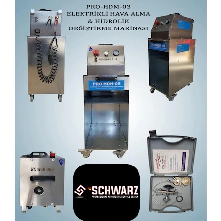 PRO HDM 3.5 Elektrikli Fren Hava Alma Hidrolik Değiştirme Makinasi - 1
