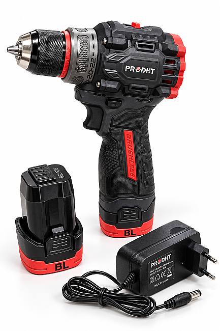 PRODHT D18000111 16V 2.0Ah Şarjlı Vidalama Matkap 45 Nm Çift Akülü Fırçasız Motor - 3