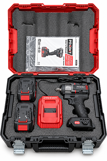 PRODHT D18000200 1/2" Şarjlı Somun Sıkma 800 Nm 20V 4.0Ah Çift Akülü Kömürsüz - 4