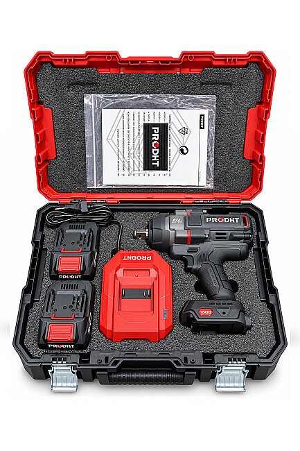 PRODHT D18000203 3/4" Şarjlı Somun Sıkma 1600 Nm 20V 6.0Ah Çift Akülü Brushless - 3