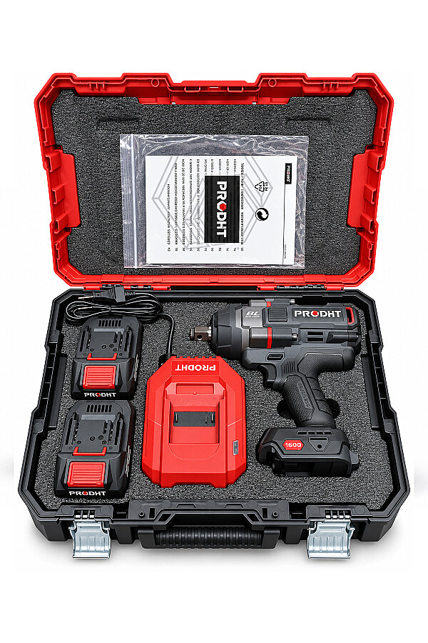 PRODHT D18000203 3/4" Şarjlı Somun Sıkma 1600 Nm 20V 6.0Ah Çift Akülü Brushless - 3
