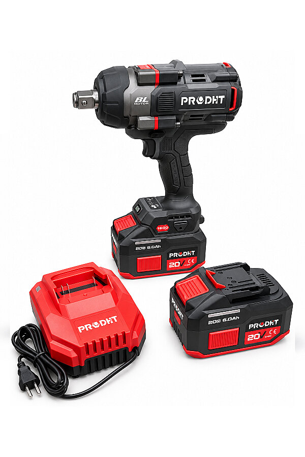 PRODHT D18000203 3/4" Şarjlı Somun Sıkma 1600 Nm 20V 6.0Ah Çift Akülü Brushless - 4