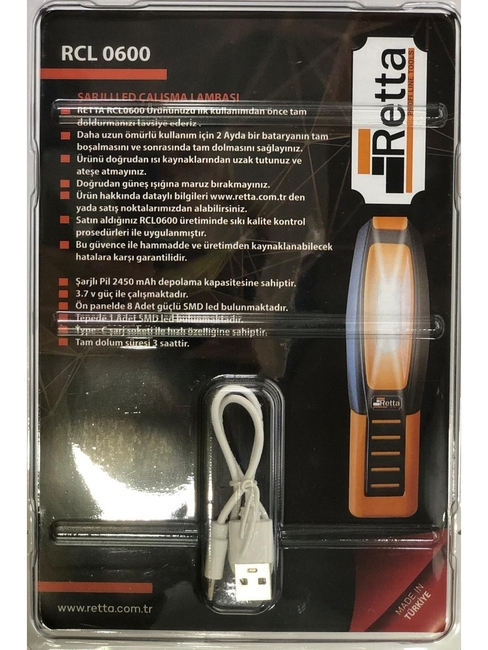 Retta RCL0600 Retta Şarjlı LED Fener - Thumbnail