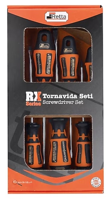 Retta Rx Serisi 6 Parça Yıldız Tornavida Seti