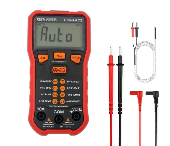 CETA FORM - Smart Dijital Multimetre (DC Akım-Otomatik Sınıflama)