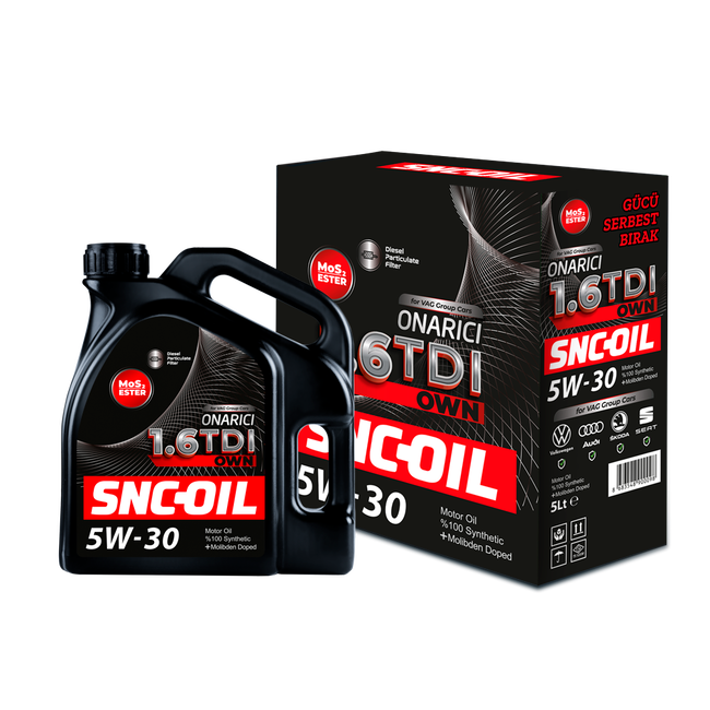 SNC Oil 1.6 Tdi 5W-30 Onarıcı Motor Yağı 5 Litre - Thumbnail