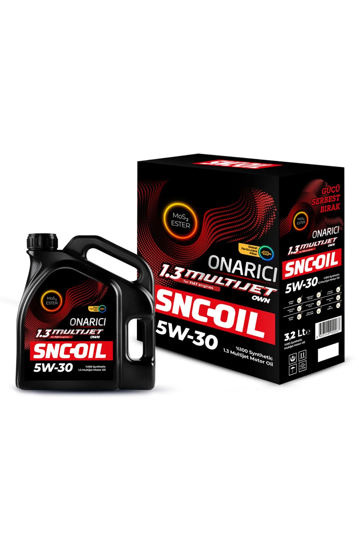 SNC Oil - SNC Oil 5W-30 1.3 Multijet DPF 3.2 Litre Motor Yağı ( Üretim Yılı: 2023 )