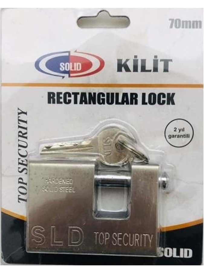 Solid Yandan Asma Kilit 70 MM - 1