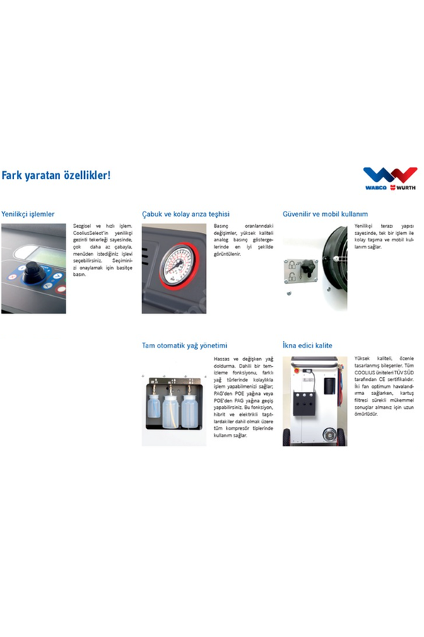 Wabco Würth Coolius A05 Otomatik Klima Gaz Dolum Cihazı R134A - 2