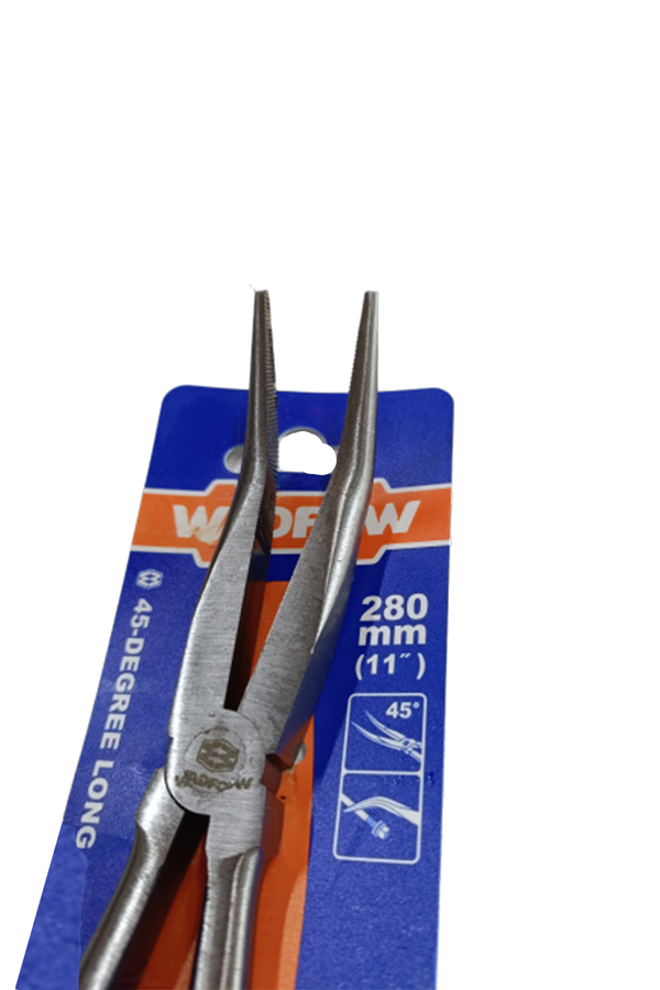 Wadfow Eğri Uçlu Uzun Kargaburun 280MM 45 Derece - 2