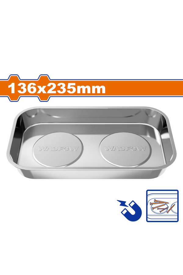 Wadfow Manyetik Tepsi Dikdörtgen Mıknatıslı 136x235mm Parça Tutma - 2