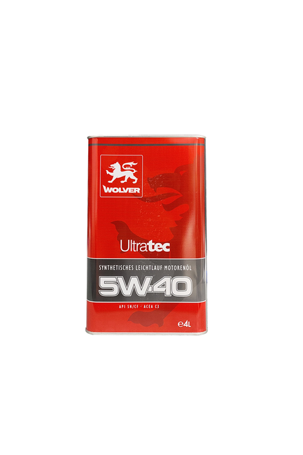 Wolver - Wolver 5W-40 Motor Yağı Ultratec 4 Litre Made in Germany