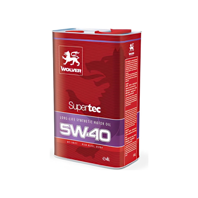 Wolver - Wolver 5W-40 Super Tec Motor Yağı 4 Litre Made in GERMANY