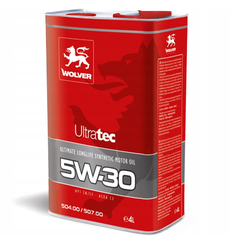 Wolver Ultra Tec 5W-30 Motor Yağı 4 Litre - 1