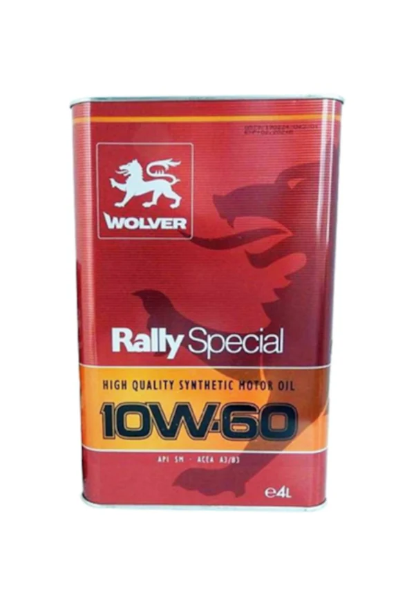 Wolver 10W-60 Rally Special 4 Litre Motor Yağı - 1