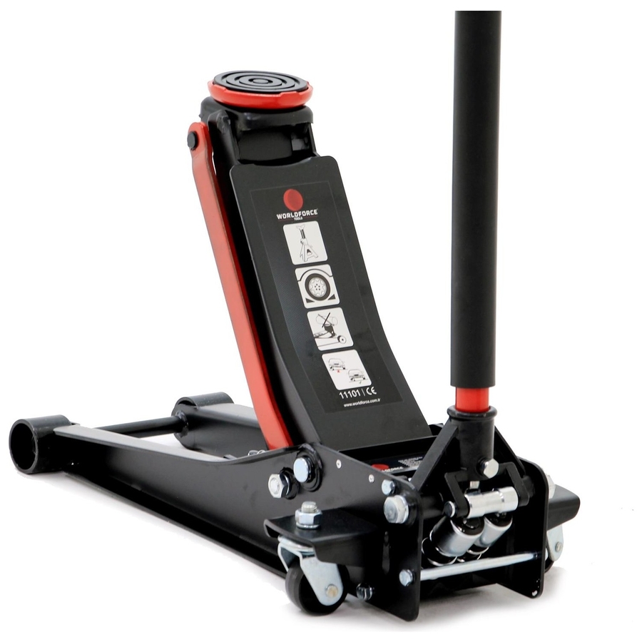 Worldforce 3 Ton Kriko Çift Pistonlu F1 Düşük Profil 35 kg Profesyonel Jack - 2