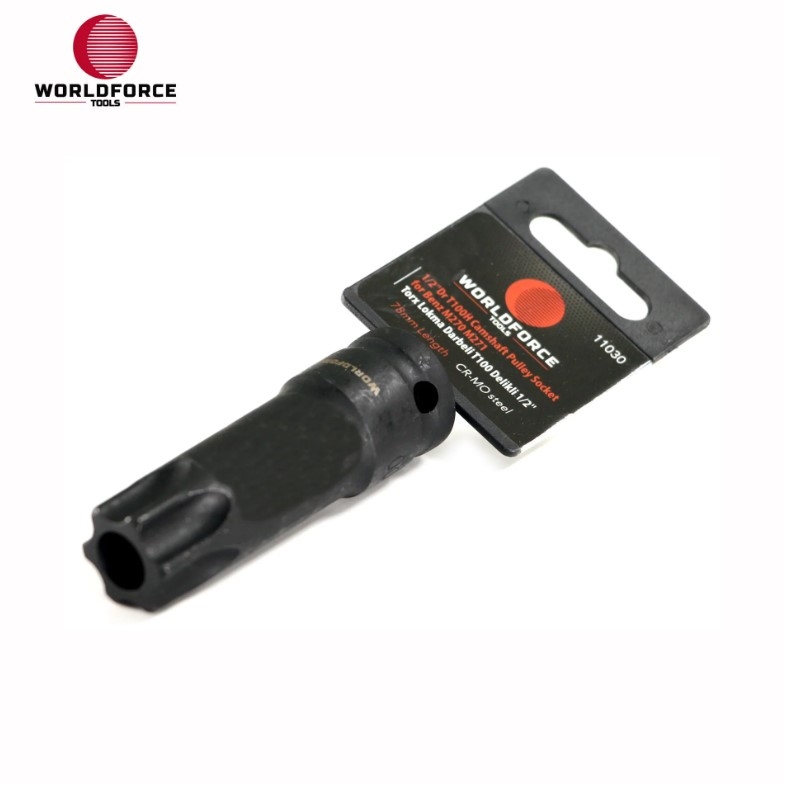 Worldforce Darbeli 1/2" T100 Delikli Torx Lokma - 2