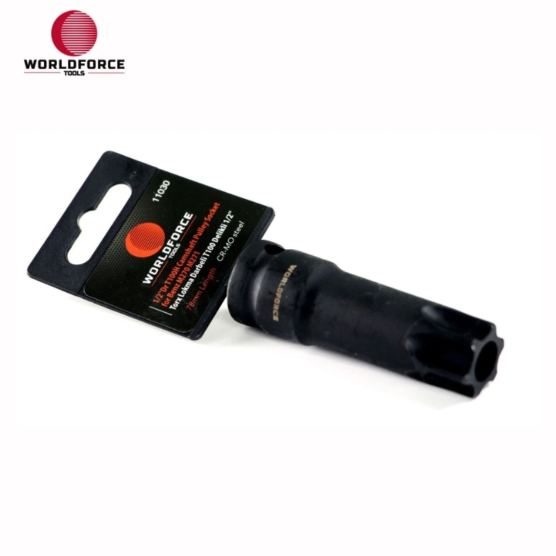 Worldforce Darbeli 1/2" T100 Delikli Torx Lokma - 3